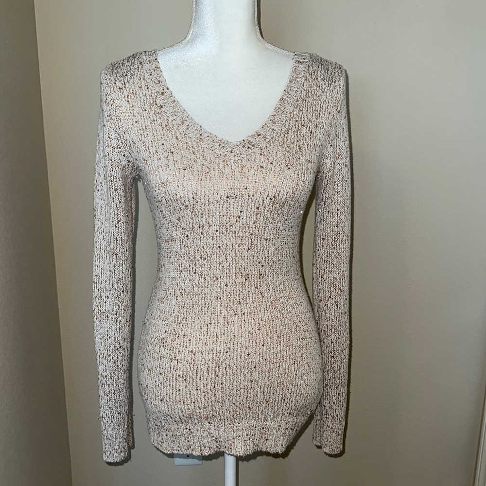 Guess Gold V Neck Sweater #154